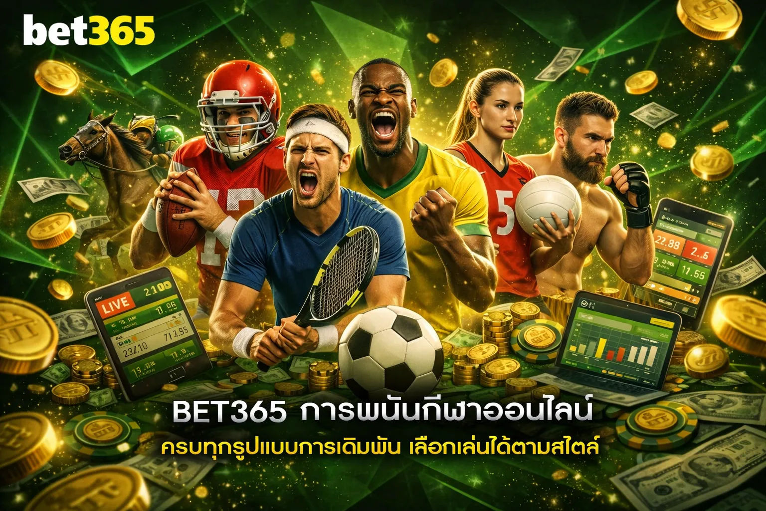 เปิดเกมเดิมพัน กับ BET365 การพนันกีฬาออนไลน์