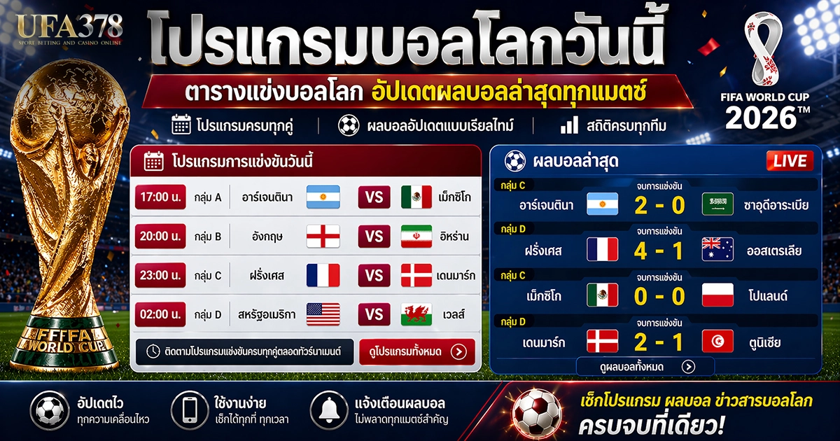 ตารางแข่งบอลโลก