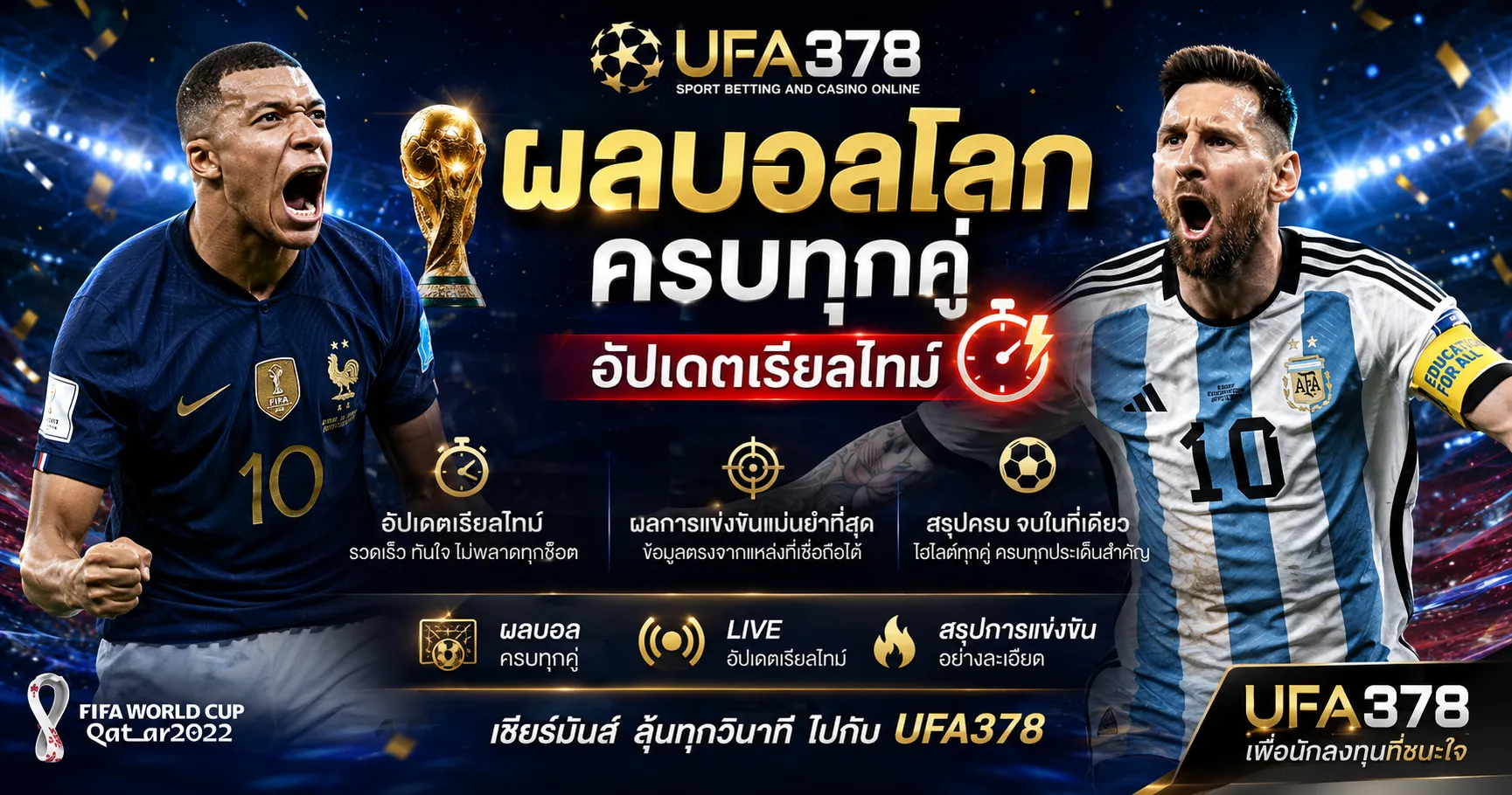 ผลบอลโลก ครบทุกคู่ อัปเดตเรียลไทม์ ตารางคะแนน และสรุปการแข่งขันที่แม่นยำที่สุด